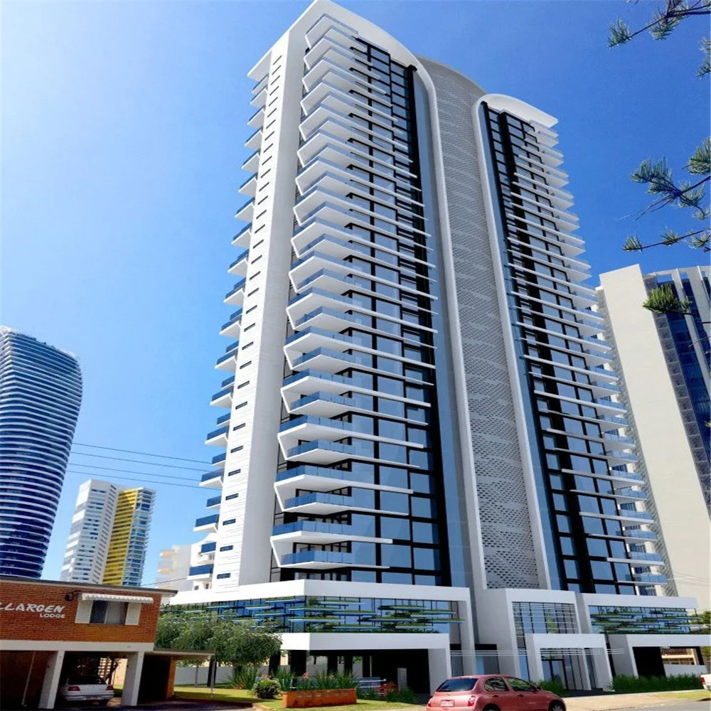 High Rise Steel Structure Prefabricated Apartment Building With 2 3 4 5 6 7 8 9 10 Floor