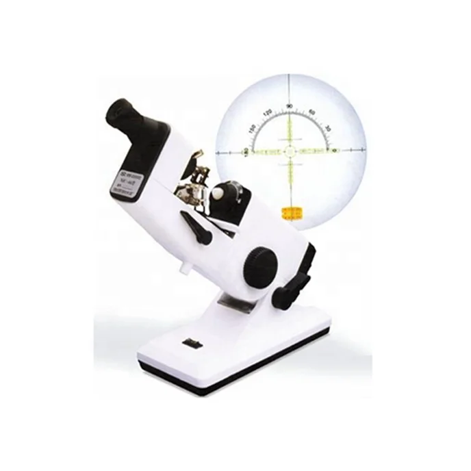 Portable manual lens meter ophthalmic optical focimeter