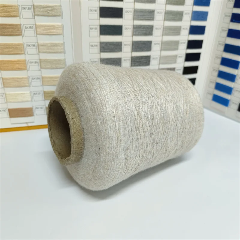 Anti Static Knitting Core Spun Yarn Dyeing Machine PBT Polyester Blended Wool T Shirt Yarn