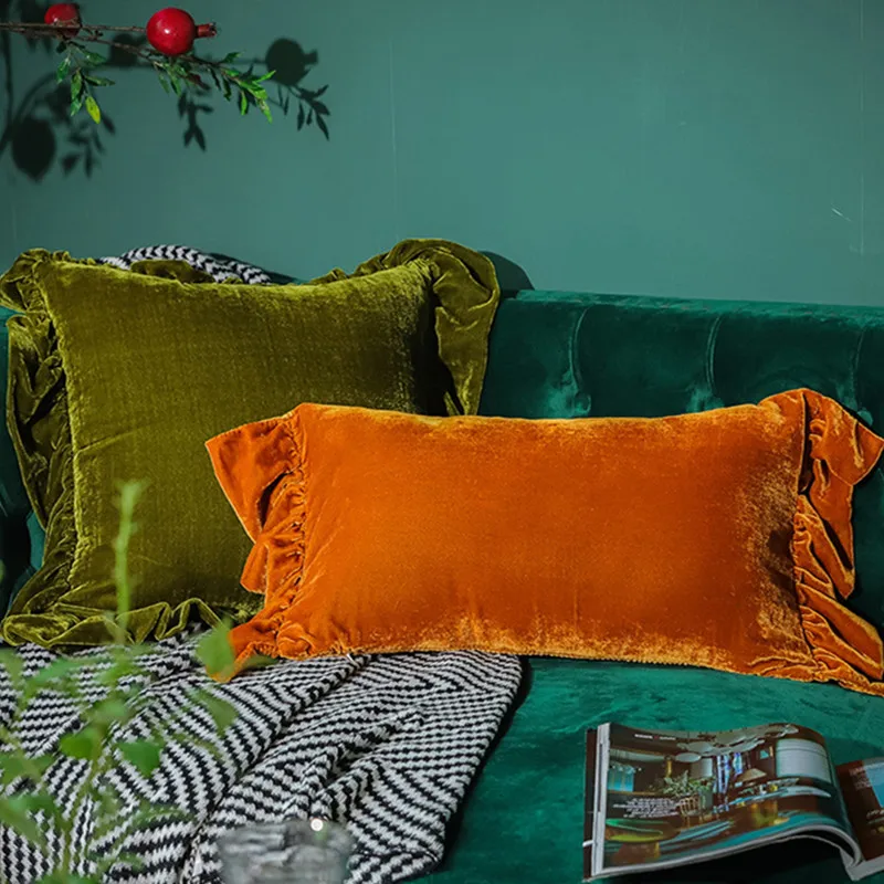 Wholesale Custom Cushion Foundation Pillowcase Sofa 3D Cushion Velvet Cushion Cover  18x18 Home Decor