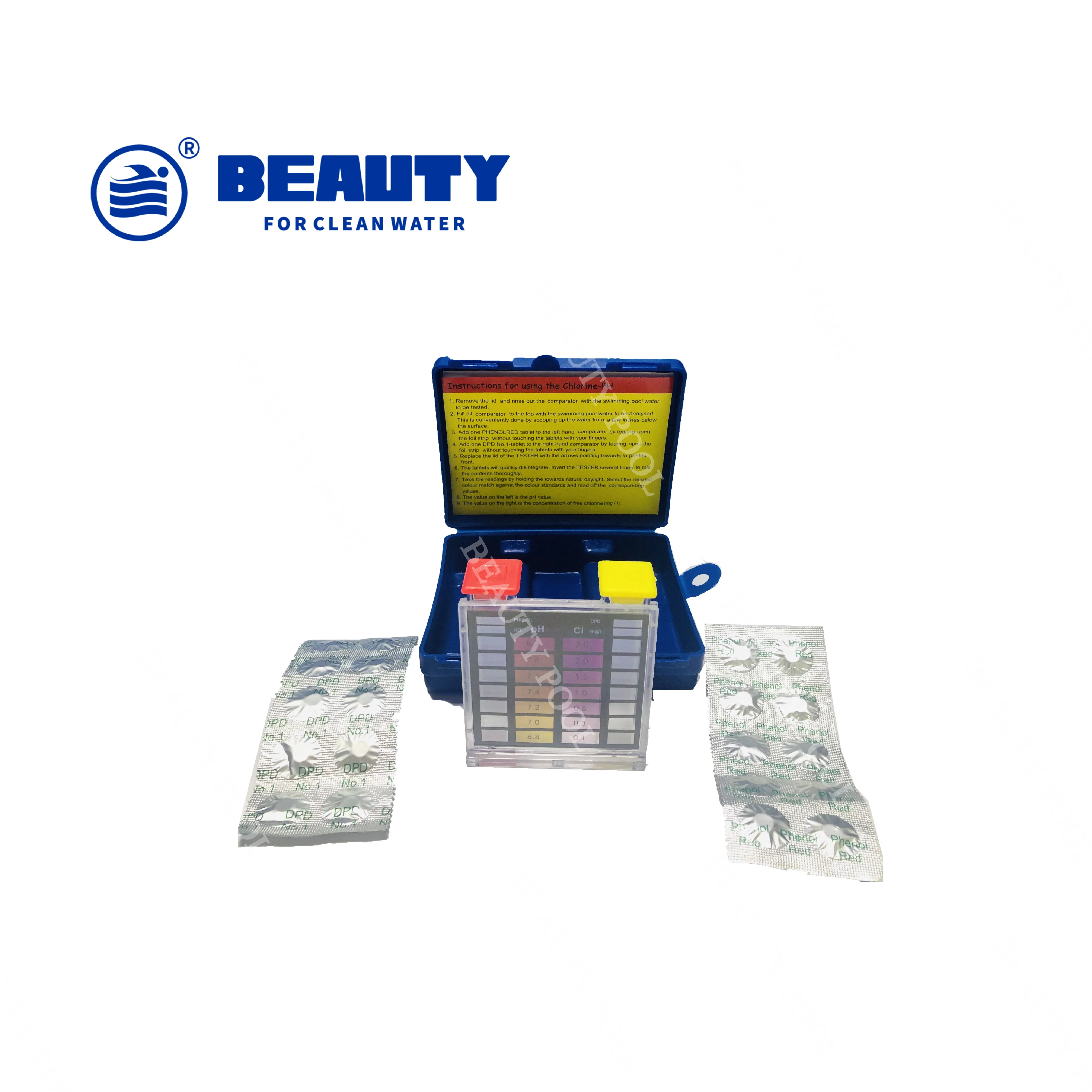 2022 Hot Sale  piscine pool cleaner DPD test kit with DPD1&phenol red(10 tablets each) swimming Pool & Accessories