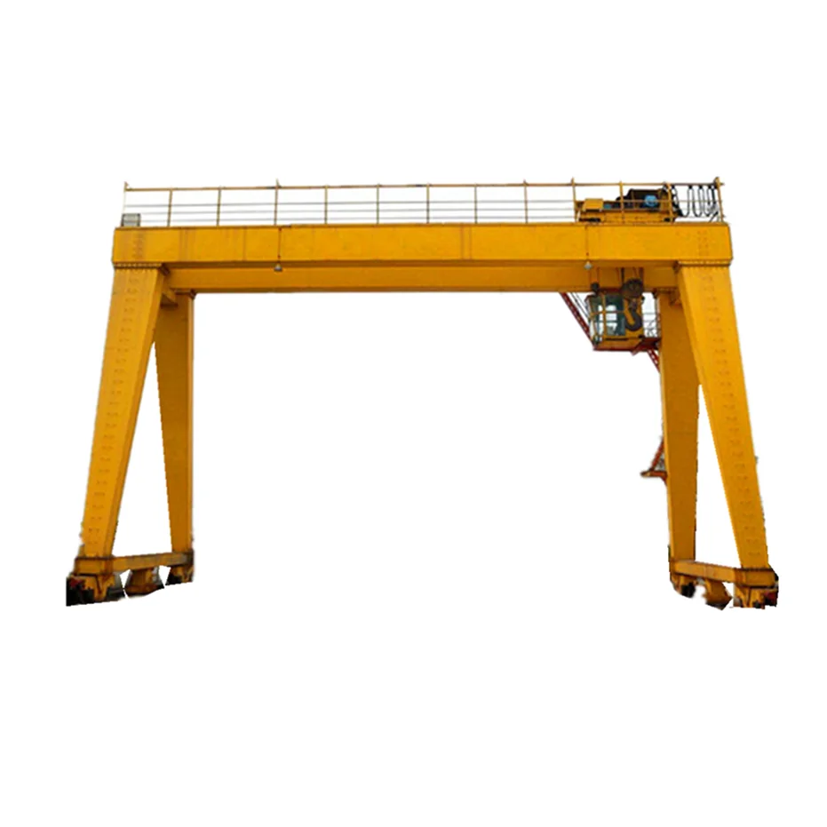Heavy duty MG model box type lifting equipment 80 ton 100 ton double beam gantry crane with hook