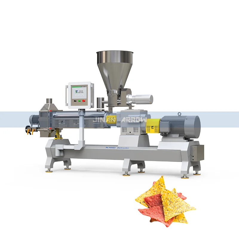 Puff Snack Extruder Chip Tortilla Machine Corn Flakes Coco Cereal Extruder Machine