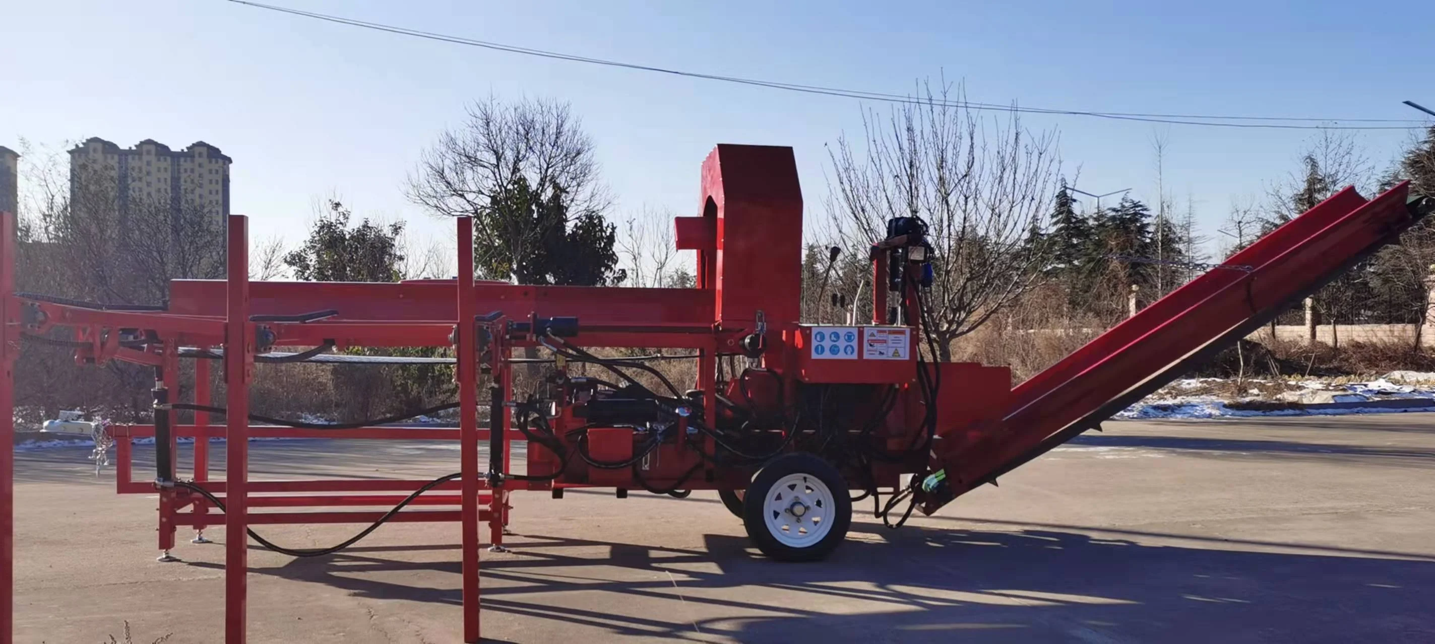 30ton gasoline firewood processor wood processor