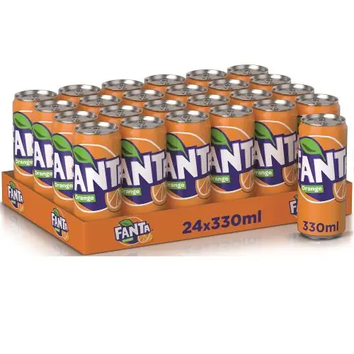 Fanta Orange Soft Drink 330ml Can Coca Cola Fanta Orange