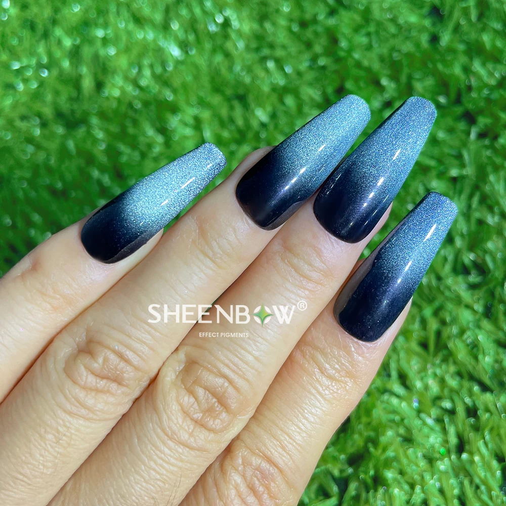 Sheenbow 9D Magnetic Gel Polish Silver Snowlight Semi-transparent Cat Nail Gel Polish Pigment for Nails