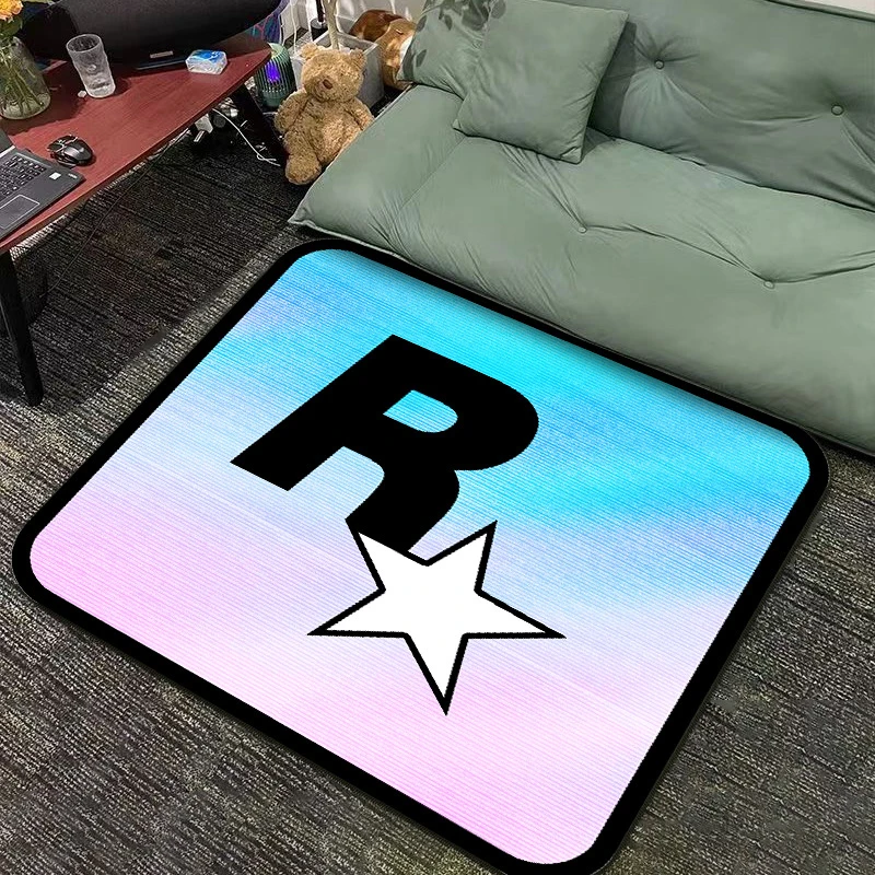 GTA gradient color carpet fashion brand living room full carpet sofa coffee table mat gaming room decoration blanket