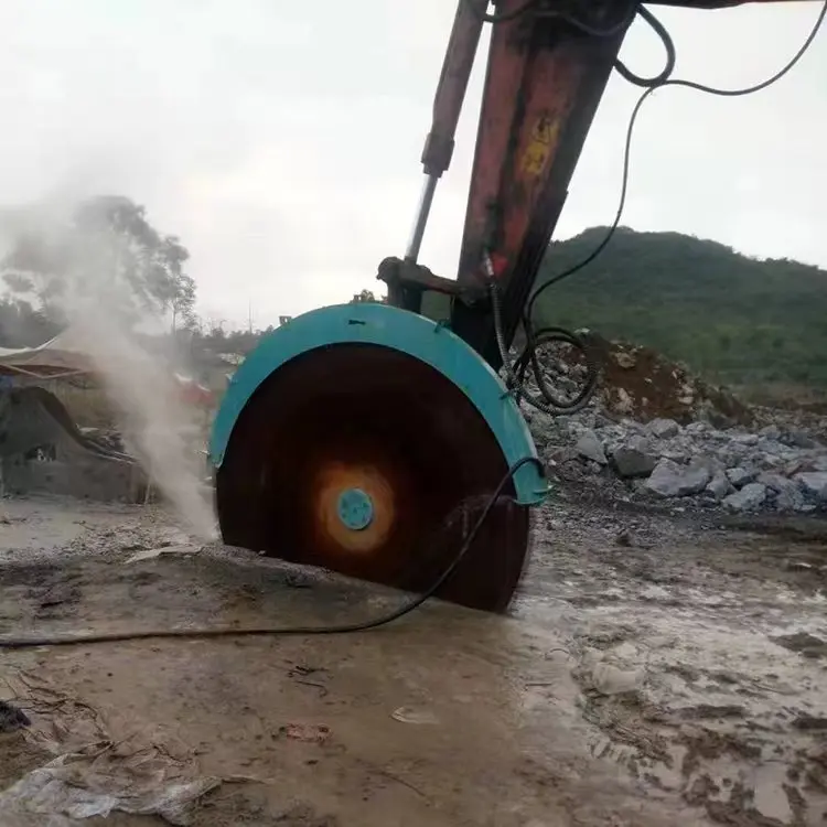 High efficiency new popular rock cutting hydraulic rock saw for excavators attachments