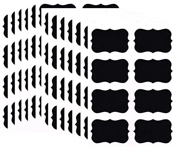 Remarkable Reusable Waterproof Chalkboard Labels  For Kitchen Accessories Food Bottle Container spice stickers jar labels