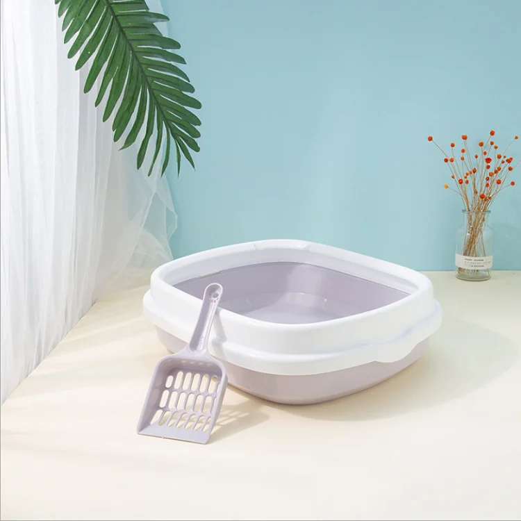 Semi-enclosed Cat Toilet Large Thickened Cleaning Sets Splash-proof Cat Litter Box
