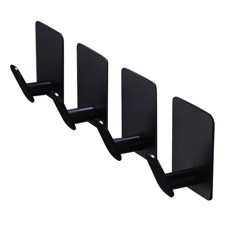 Best Adhesive Wall Hook Stick On Bathroom Accessories Wall Mounted Towel Robe Hook Lavatory Towel Hanger Coat Sticky Wall Hook