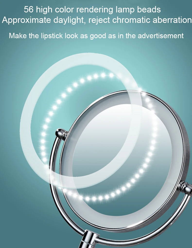 Led mirror smart 304 stainless steel mirrors black series 4 double sided lighted vanity mirrors for bathroom