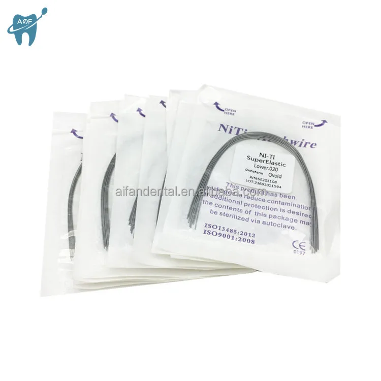 [ Aifan Dental ] Orthodontic Material niti wire upper and lower Round Rectangular Dental arch wire