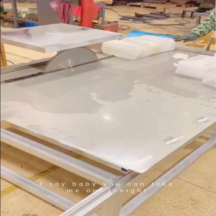 Hot selling Ice cube divier / Stainless Steel Saw Ice Cube Brick Machines