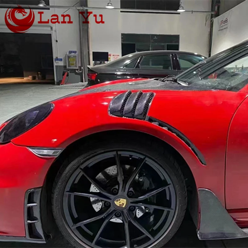 HALF CARBON FIBER FRONT FENDER FOR 2016-2018 PORSCHE CAYMAN 718