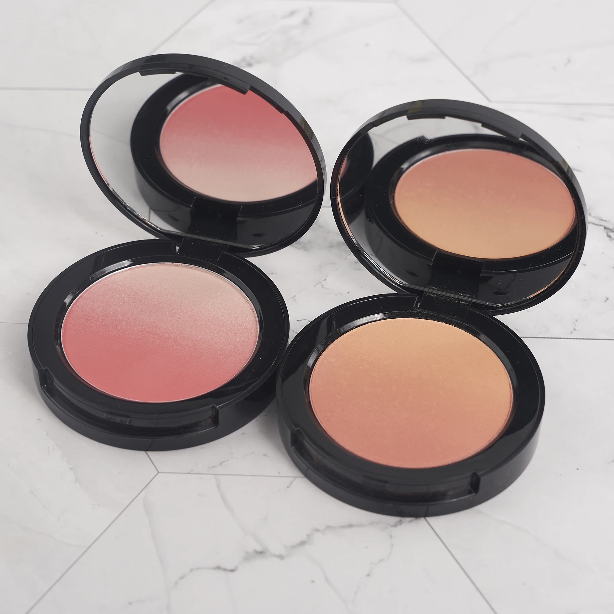 Низкий минимальный заказ, логотип на заказ, оптовая продажа, косметика, частная торговая марка, высокая цветопередача сыра, 2 в 1, румяна, палитра