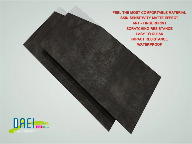 Plastic PET Film for MDF PVC Plywood Partical wood  with Super Matte Anti Scratch Resistance Eco-friendly  Better Quality then P