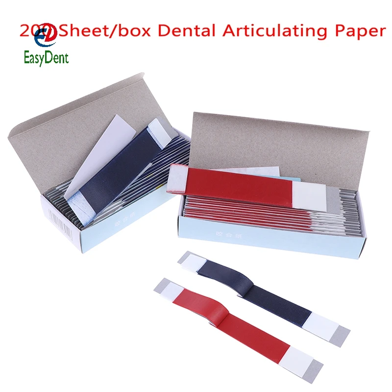Стоматологическая бумага для стоматологических сочленений синие полоски стоматологические лабораторные продукты стоматологический Стоматолог ухода за зубами инструмент отбеливания 200 листов/коробка