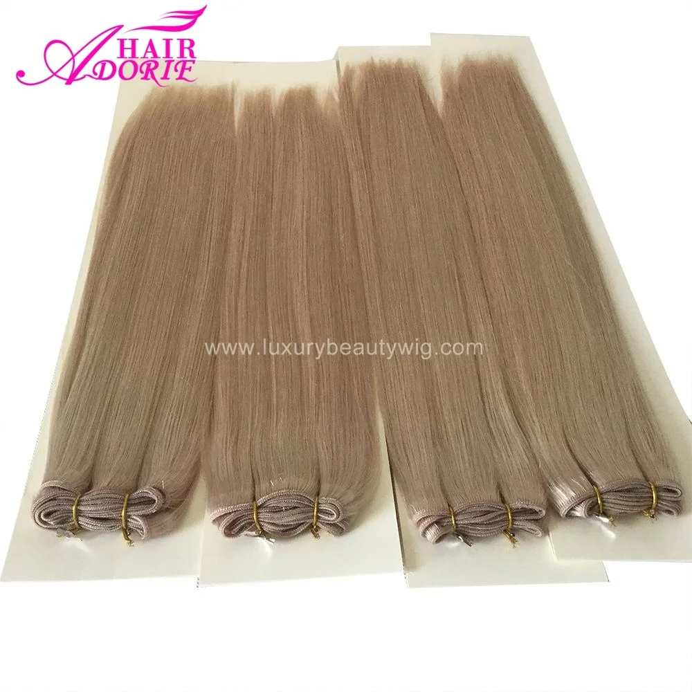 European Cuticle intact Virgin Human Hair wig for women tape hand tied hair extensions 100remy hair