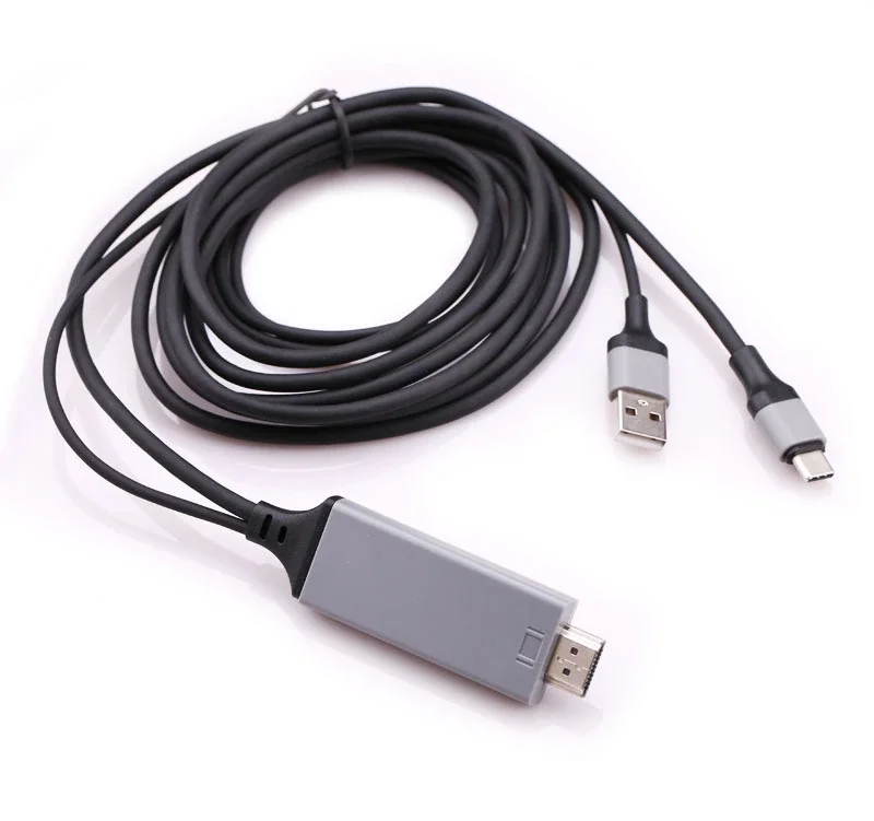 Doonjiey high quality 1080p USB c  to HDMI TV Cable Adapter For mobil phone laptop pc monitor type c to hdmi cable