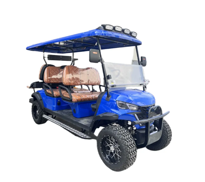 48V 72v 6 Person Seats Electric Sightseeing Golf Cart Battery Powered Golf Cart