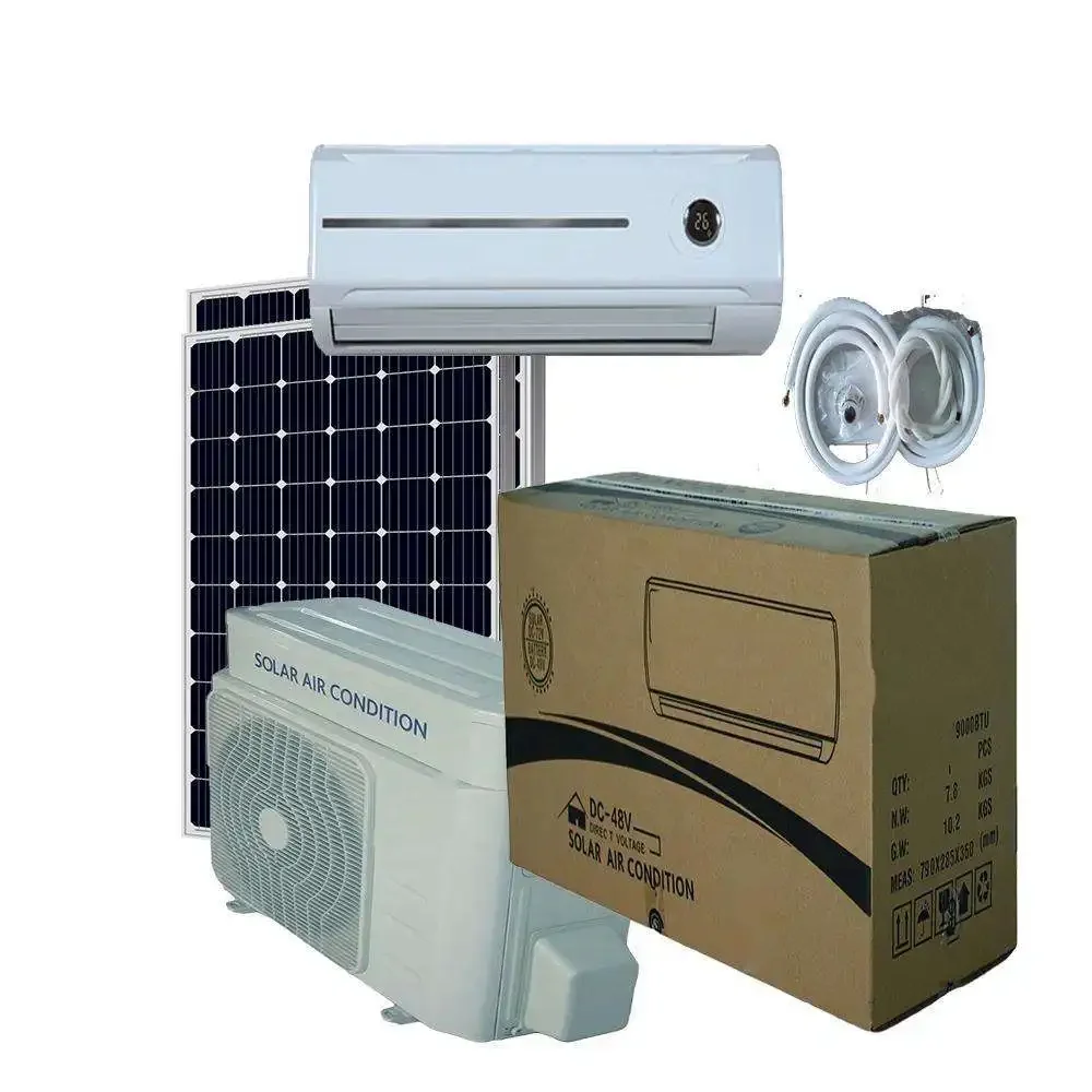 Оптовая цена солнечный кондиционер 12000BTU 18000BTU 24000btu но Гибридный AC DC для дома