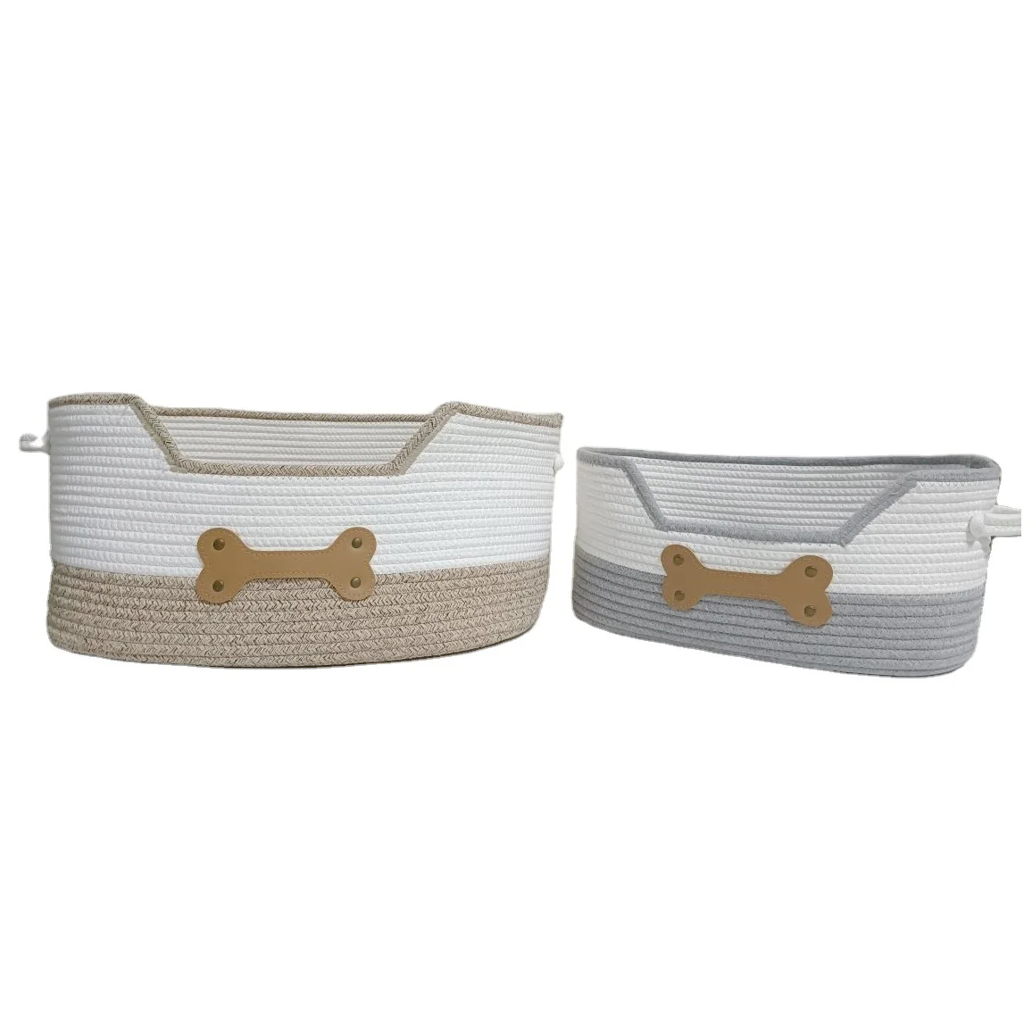 Hot Selling Eco-friendly Pet Beds Cotton Rope Dog Nest Bed Pet Baskets Durable Warm Sleeping House For Dog Cats