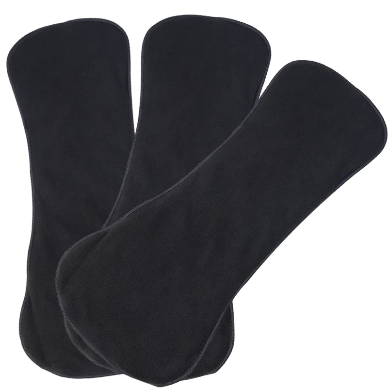 Babyshow RTS Bone-shaped 5 Layers  Leak Bamboo Fleece Adult Cloth Diaper Boosters Very Absorbent Multi-Layered Adult Inserts