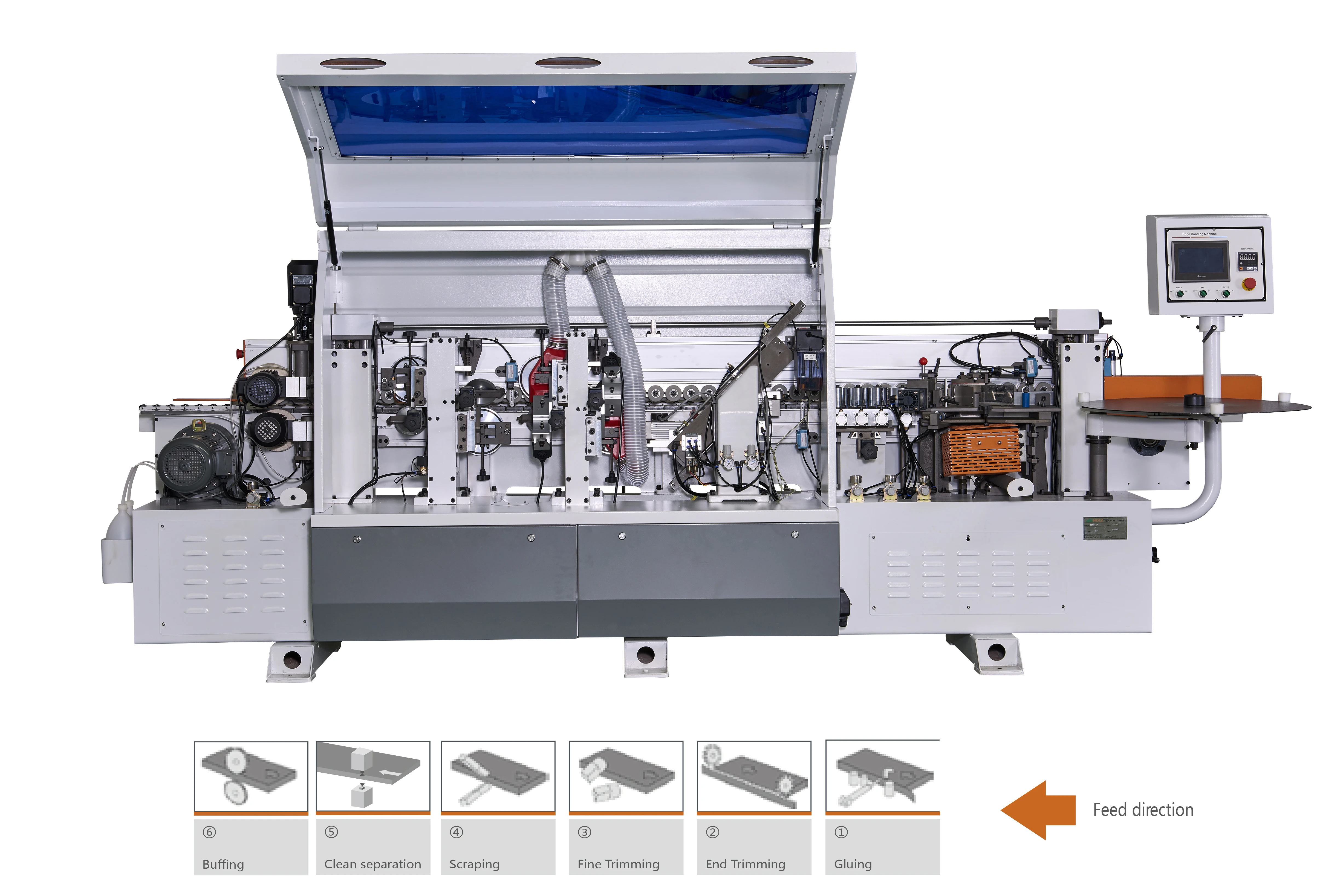  T-450 Leabon MDF ABS и ПВХ кромкооблицовочная машина для