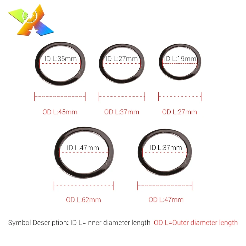 Factory Custom Flat metal o-ring round metal o-ring 10mm metal handle o ring buckles for bag accessories