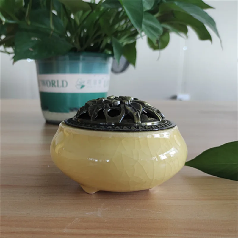Wholesale Chakra Incense Stick Holder Ceramic Incense Cone Burner Fragrance for Home small incense burner