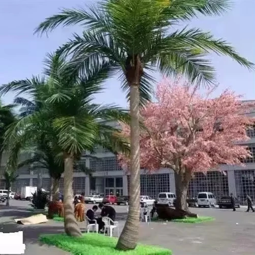 Hot sale custom high quality artificial plant artificial outdoor palm tree coconut tree for gardening decor