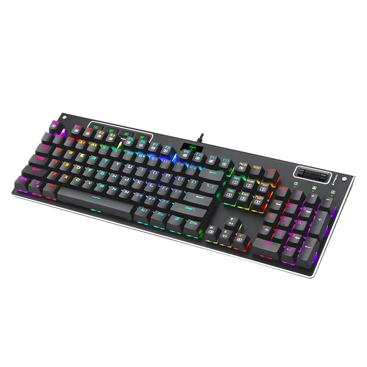 Full keys programmable RGB led backlit mini mechanical gaming keyboard for windows pc gamer