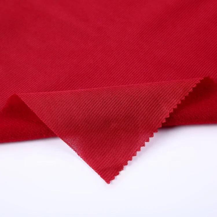 Red 100% polyester inner lining velvet loop sweatshirt fleece fabric for dress