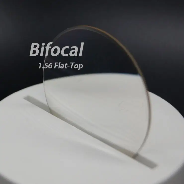 Factory Customized Resin Diameter 65/70/75mm Far/Near Vision Lens 1.56 Photochromic Bifocal Lens