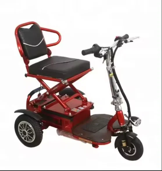 Elderly Healthcare 3 Wheels Folding Electric Seniors Mobility Electric Scooters Electric Power Scooter