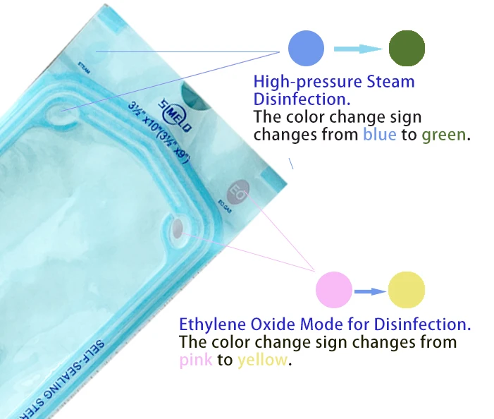 Medical Disposable Self Sealing Sterilization Pouches For Dental Use