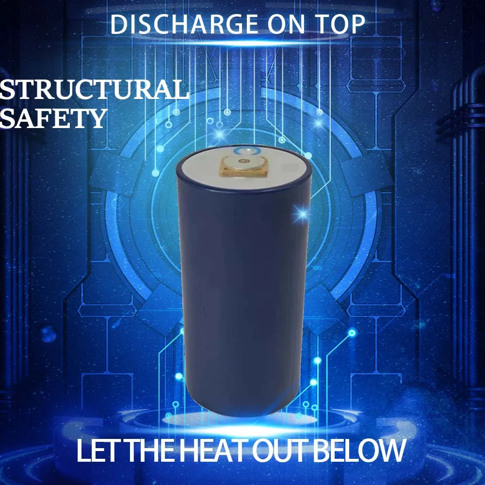 DFD Grade Cylindrical 3.2V Lithium Battery 46.5Ah 50Ah LIFEPO4 Pack 6V Voltage Car Audio Solar Energy System LFP Cell Golf Carts