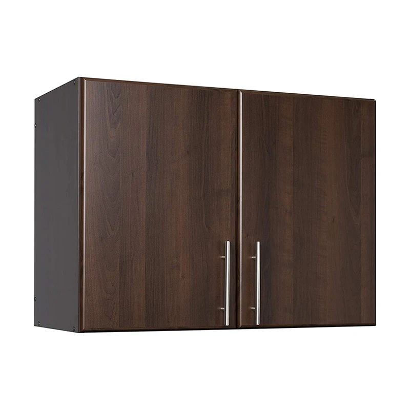 Wooden Wall Mounted Storage Cabinet with 2 Door, Decorative Farmhouse Modern Cabinet for Living Room, Laundry, Kitchen Dining