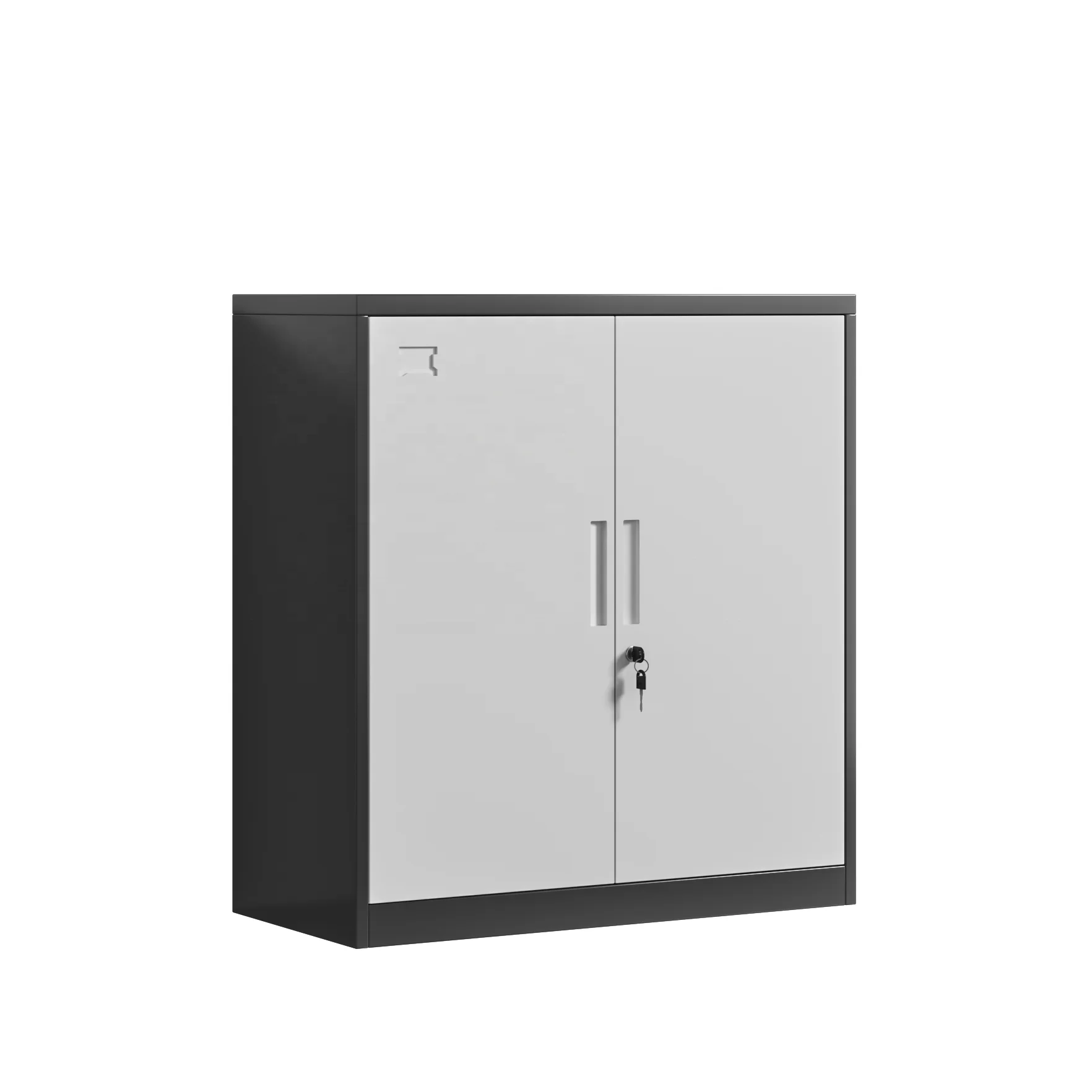 Half height Office cabinet 2 door Metal filing cabinet Steel office storage cabinet