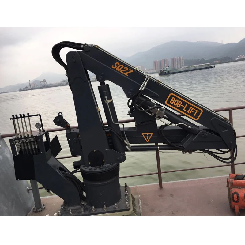 Small Hydraulic Boat Lift Stand Marine Construction Bulk Ship Crane for Sale