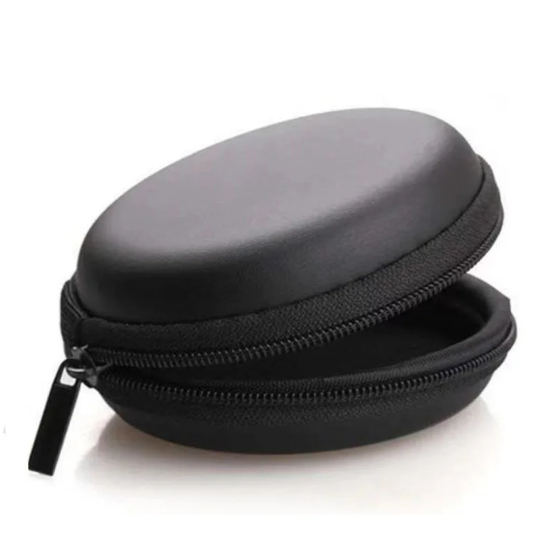 Фабричная розетка экологически чистый круглый плоский чехол для наушников с молнией устойчивый к царапинам Eva круглый чехол