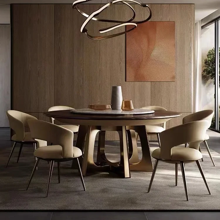 Nordic living room furniture luxury marble dining table modern dining table set gold dining tables