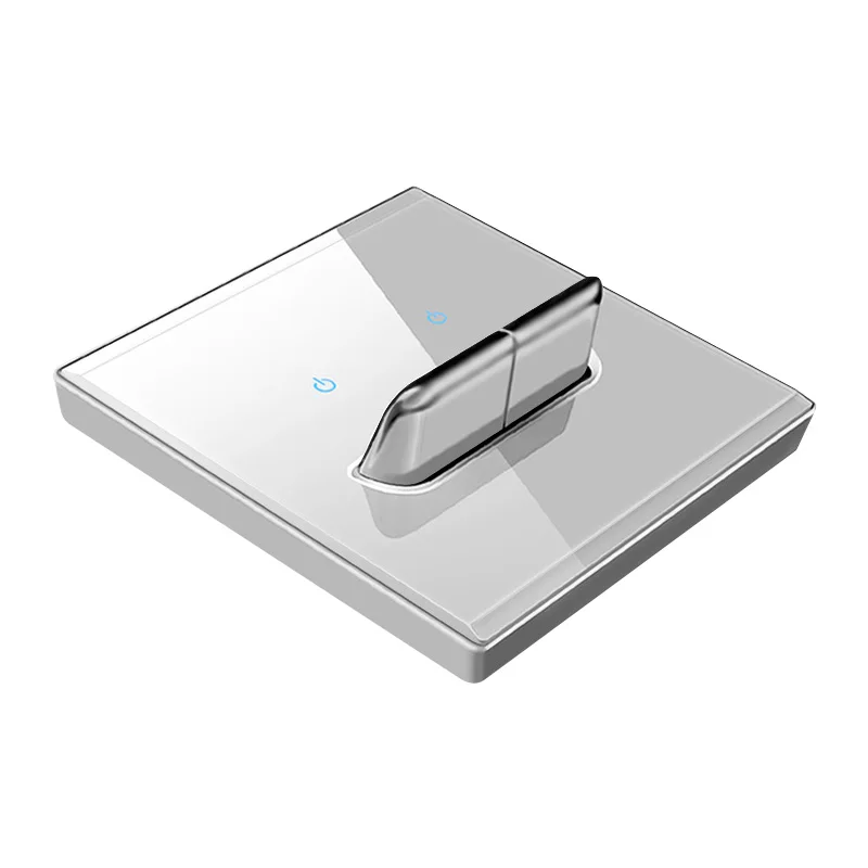 YINKA House Decoration One Piece Gray Tempered Glass PC Wholesaler Price Wall Decoration 13A Wall Socket French