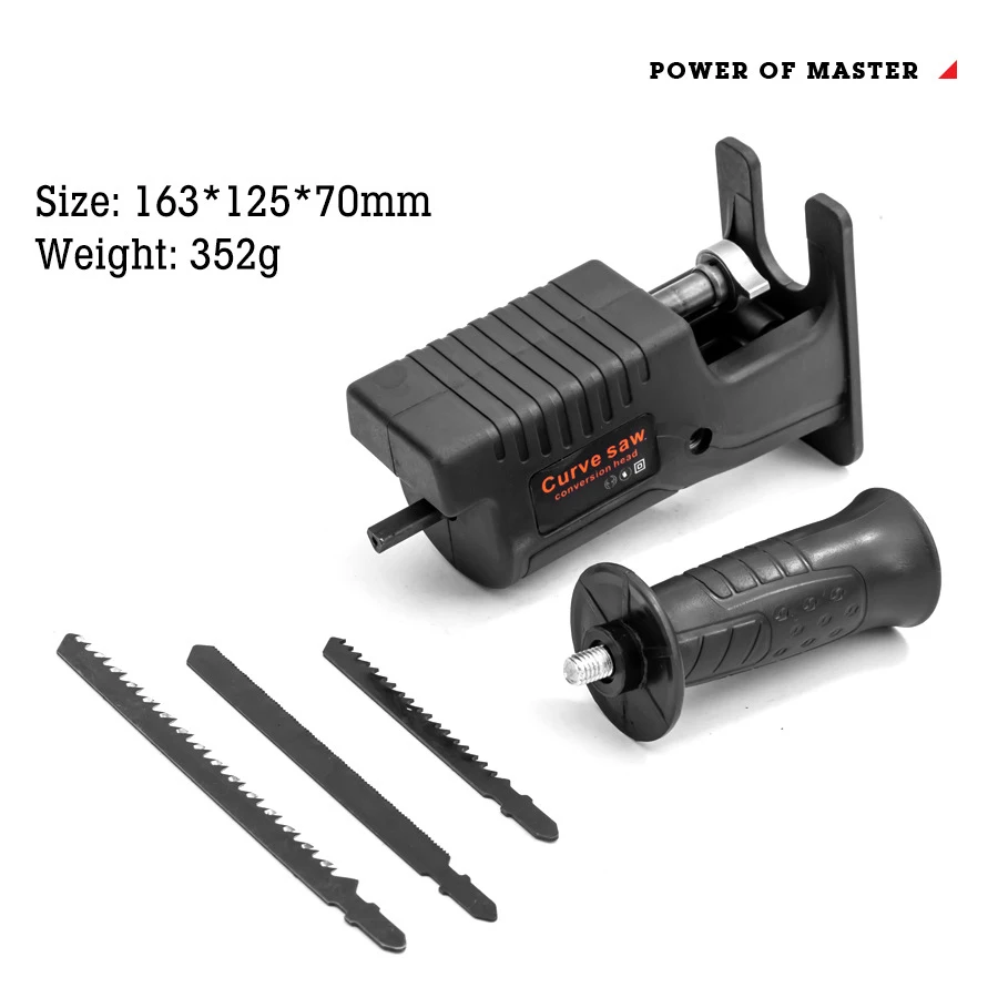 New Arrival Jig Saw Head Without Oil Pot Adapter Electric Drill Modified Reciprocating Saw for Woodworking Cutting