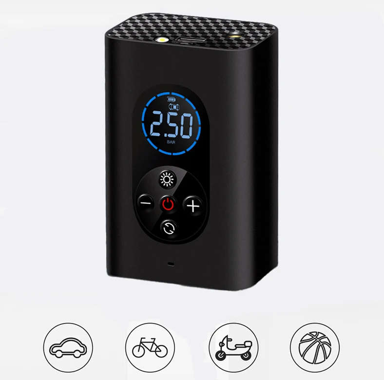 Smart Mini Wireless Multifunction Air Pump For Electric Scooter Tire Car Wheel Bike Motor Accessory
