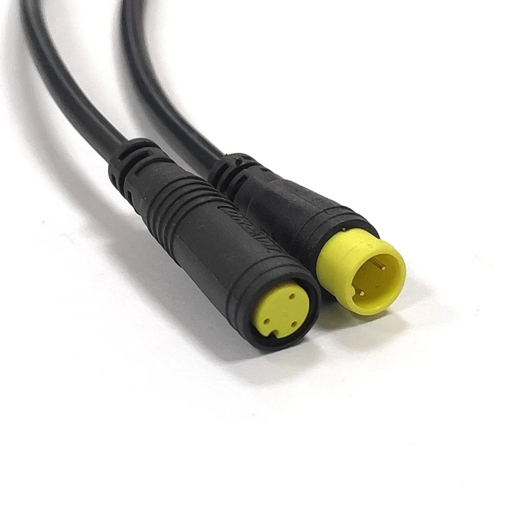 
Wholesale IP65 M8 3Pin Yellow Electric Bike Signal Connector Power Cable Connector 