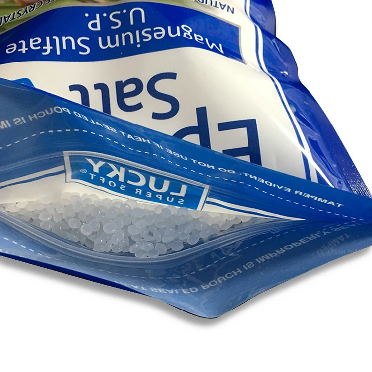 Factory Price Custom Printed Flat Bottom Eight Side Seal Stand Up Salt Food Packaging Bags