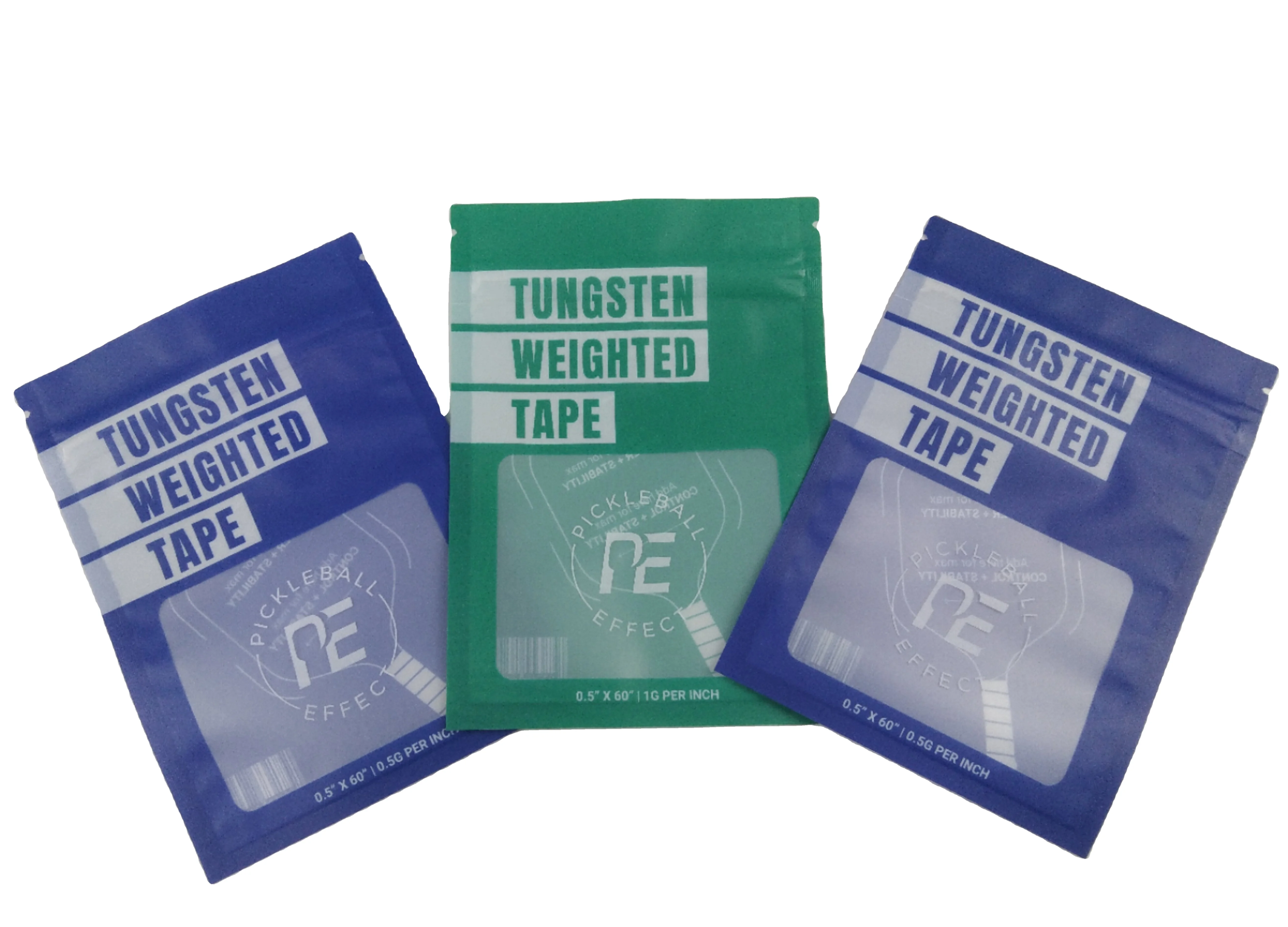 Matte Surface Smell Proof Zip Lock Pickleball Tape Sachets Customized Design Logo Sport Equipment Packaging