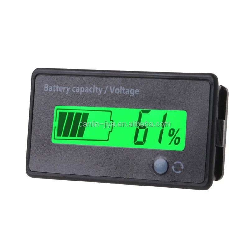 12V 24V 48V 60V 72V 84V Lead-acid Battery Capacity Indicator Voltage Meter Voltmeter Blue white green LCD Monitor GY-6DG